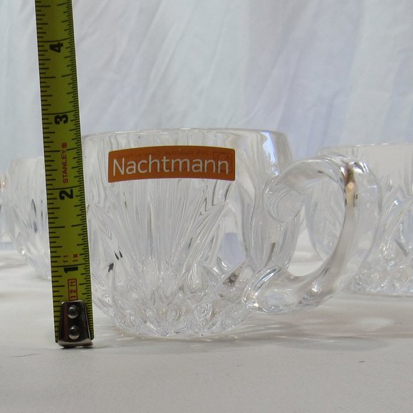 Palais 6 Piece Embossed Glassware with Handle Glass Cup/Mug Set - Clear - Picture 6 of 7